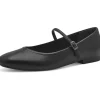 Tamaris Nadia Vegan Ballerina's Black