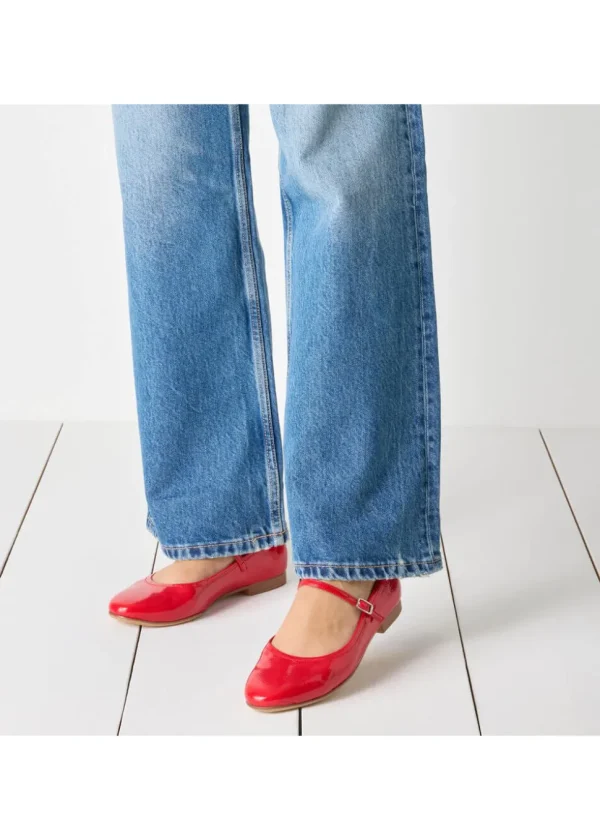 Tamaris Nadia Vegan Ballerina's Red