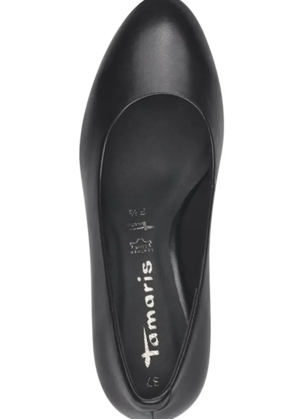 Tamaris Ruby Matt Leather 50's Pumps Black