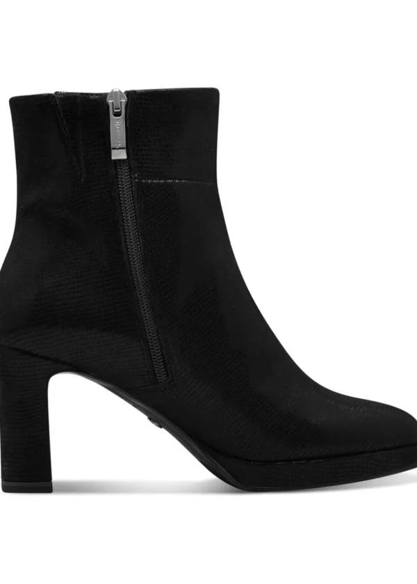 Tamaris Stella Structure Vegan Booties Black