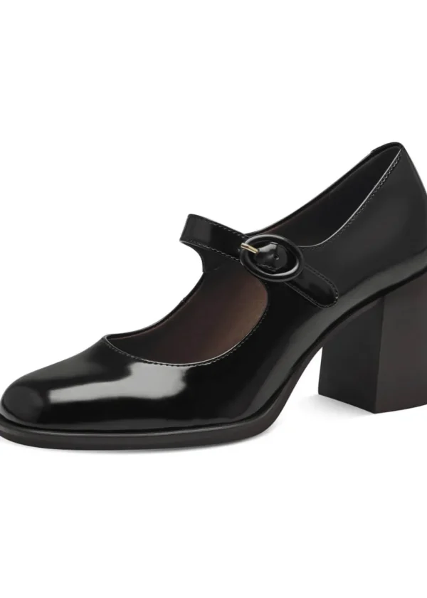 Tamaris Wanda Vegan Brush 60's Pumps Black