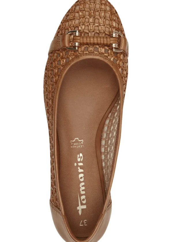 Tamaris Winona Ballerina's Cognac Brown