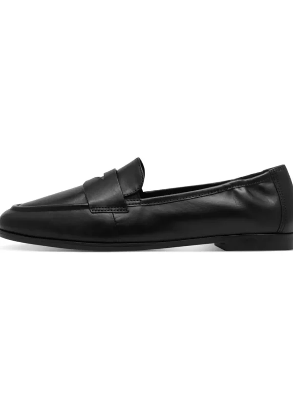 Tamaris Yvette Leather Loafers Black
