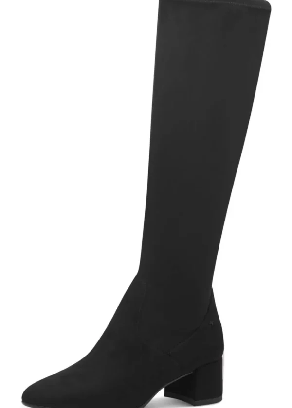 Tamaris Zola Faux Suede Boots Black