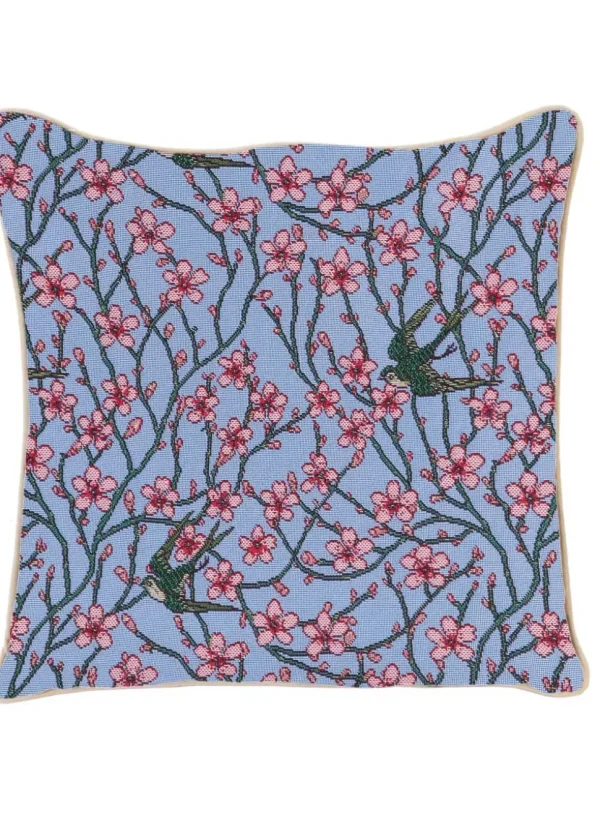 Tapestry Bags Crane Blossom and Swallow Cushion Cover