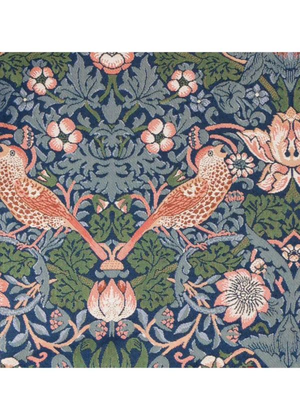 Tapestry Bags Morris Strawberry Thief Cushion Cover Blue