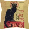 Tapestry Bags Steinlen Tournée du Chat Noir Cushion Cover