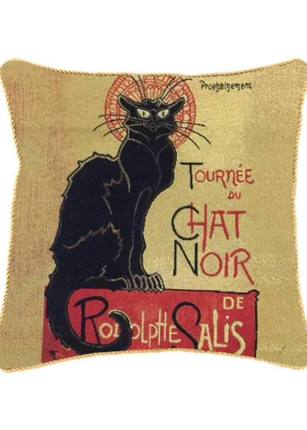 Tapestry Bags Steinlen Tournée du Chat Noir Cushion Cover