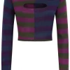 Third Identity Pin Me Down Striped Sweater Multi