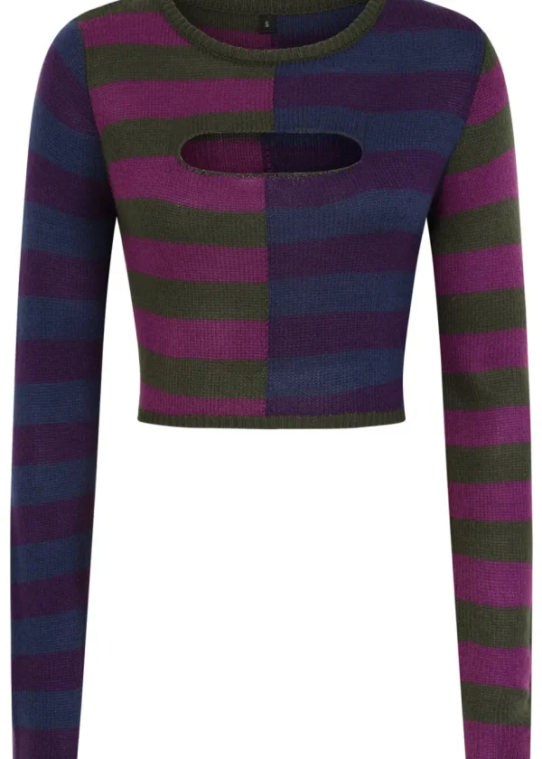 Third Identity Pin Me Down Striped Sweater Multi