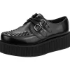 T.U.K Viva Hi Sole Leather Creepers Black