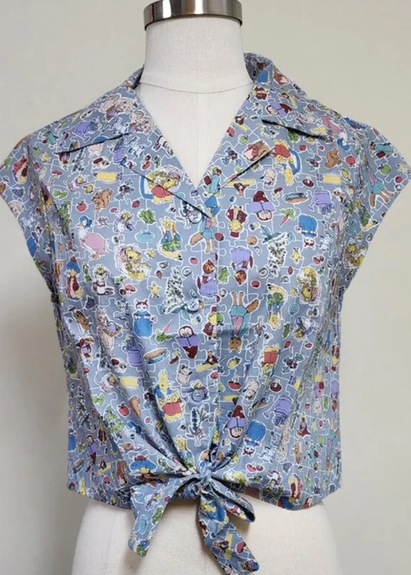 Tulip B Peter Rabbit And Friends 40's Blouse Blue