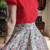 Tulip B Sewing Set 50's Swing Skirt White