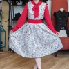 Tulip B Sewing Set 50's Swing Dress White