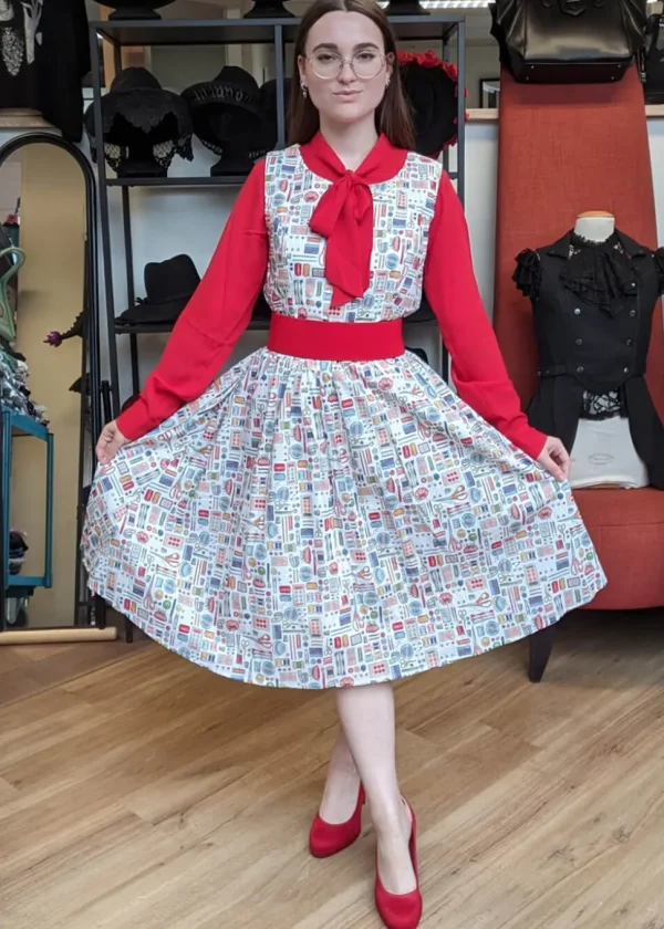 Tulip B Sewing Set 50's Swing Dress White