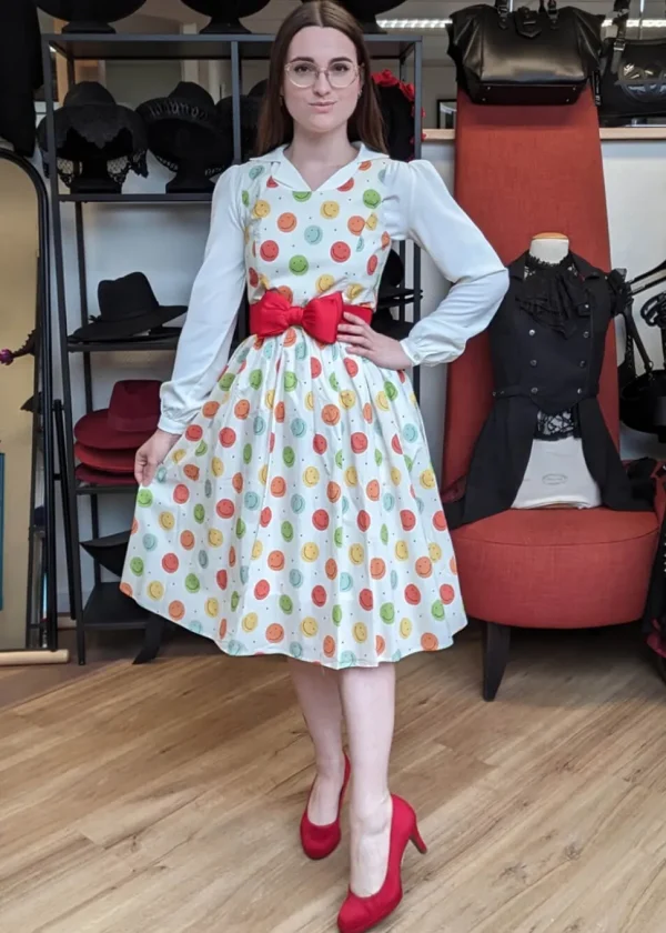 Tulip B Smiley Faces 40's Swing Dress Multi