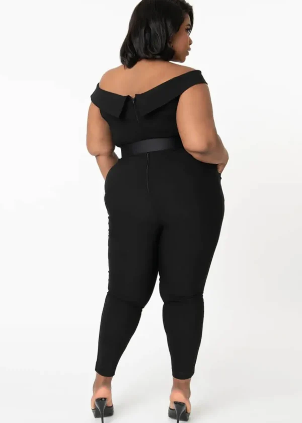 Unique Vintage Gillian 50's Jumpsuit Black
