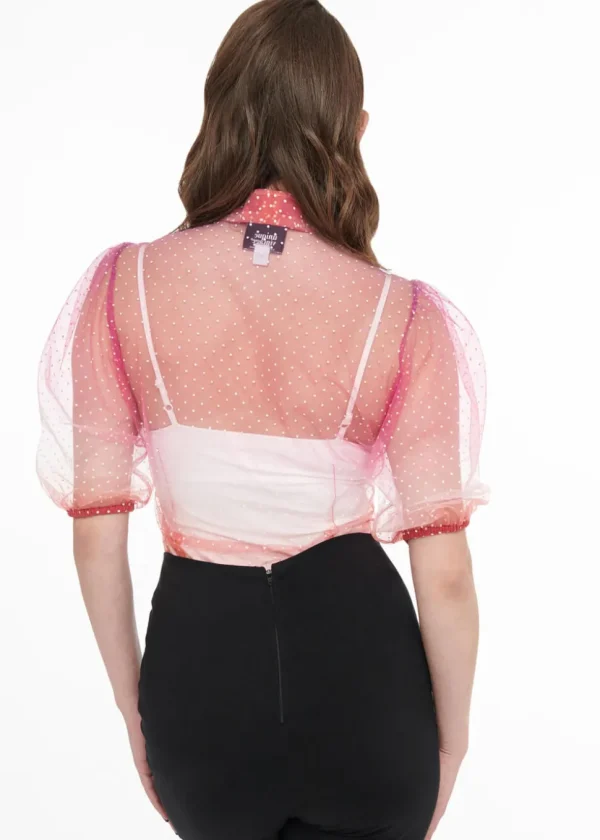 Unique Vintage Gwen Rainbow 40's Blouse Multicolour