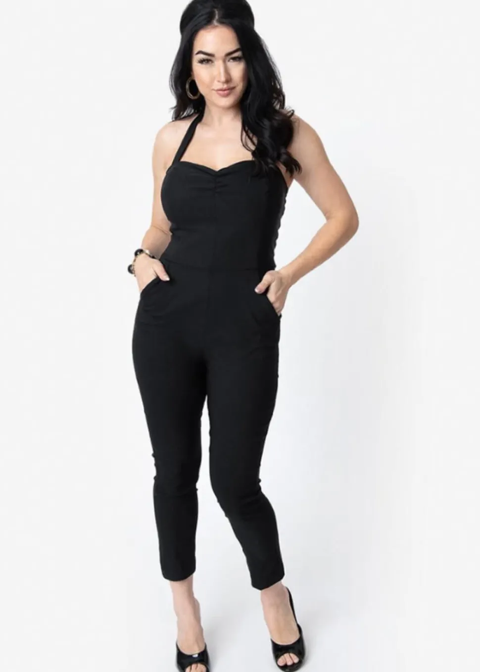 unique_vintage_marcel_hal_0.webp Unique Vintage Marcel Halter 50's Jumpsuit Black