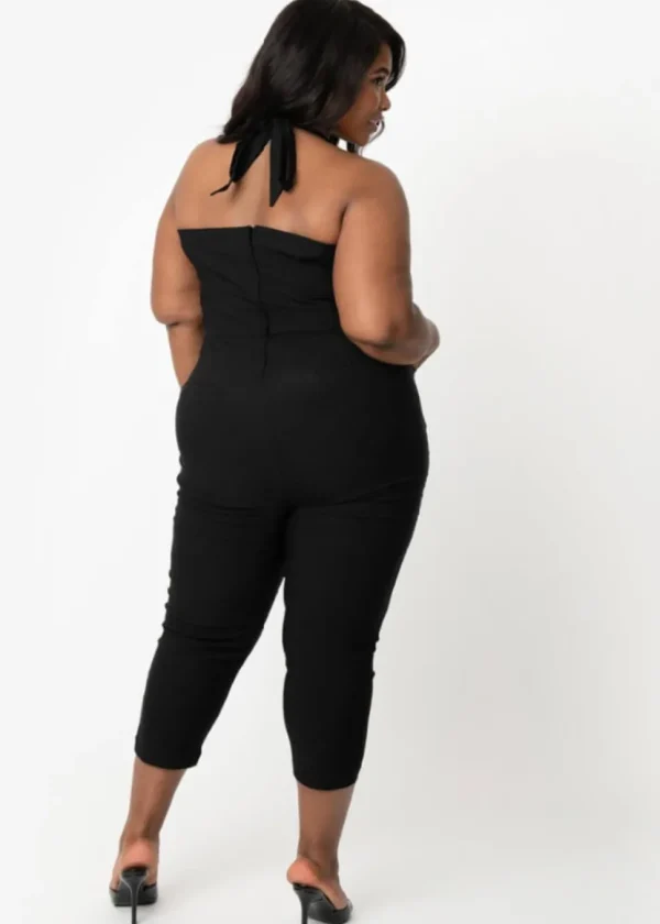 Unique Vintage Marcel Halter 50's Jumpsuit Black