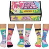 United Odd Socks 6 Ladies Socks Unicorn vs. Llama