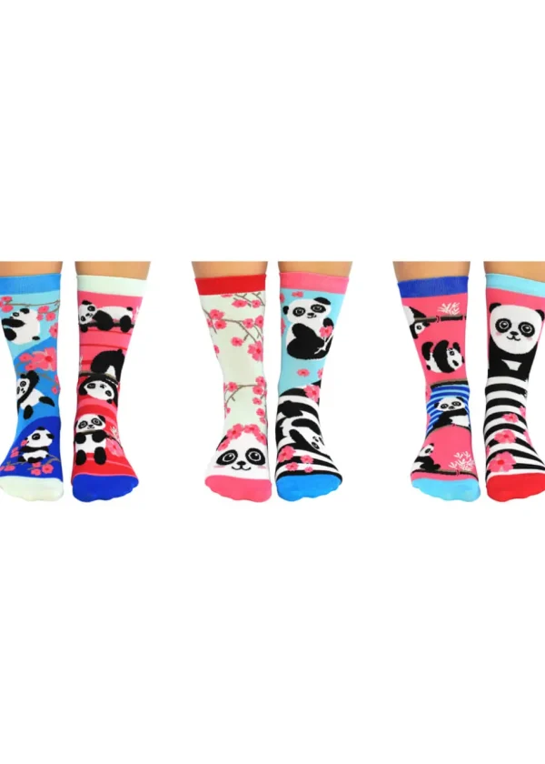 United Odd Socks 6 Ladies Socks Panda Bamboozle