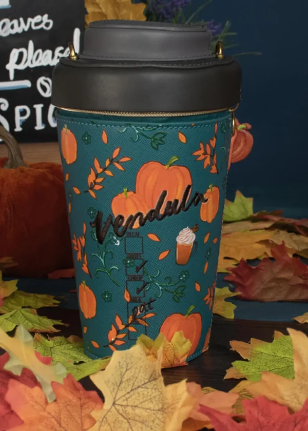 Vendula London Sugar and Spice Coffee Shop Pumpkin Spice Latte Bag