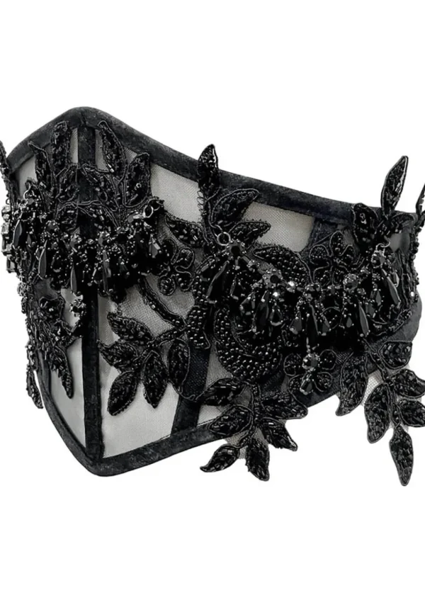 Videnoir Black Widow Corset Belt Black