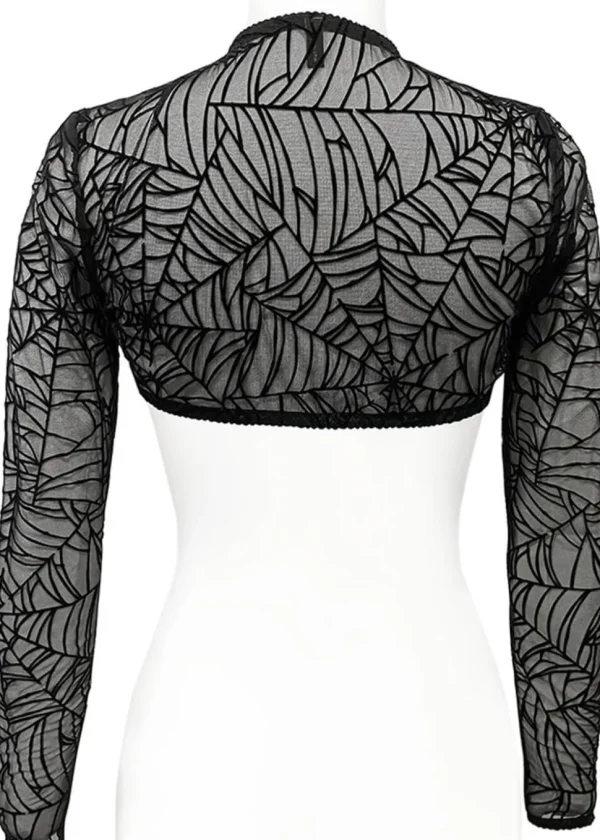 Videnoir Spiderweb Bolero Black