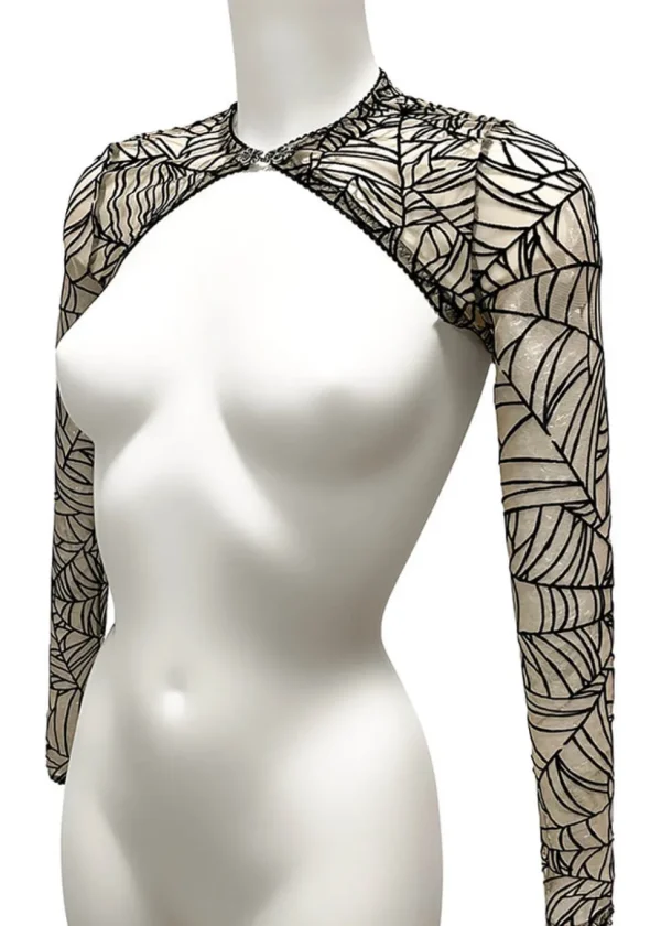 Videnoir Spiderweb Bolero Nude Black