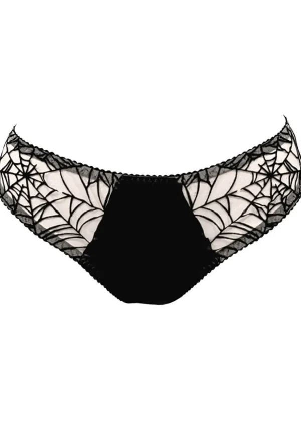Videnoir Spiderweb Brief Nude Black
