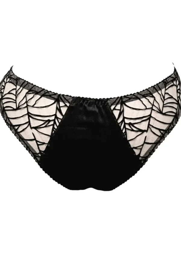 Videnoir Spiderweb Brief Nude Black