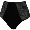 Videnoir Spiderweb High Waist Brief In Black