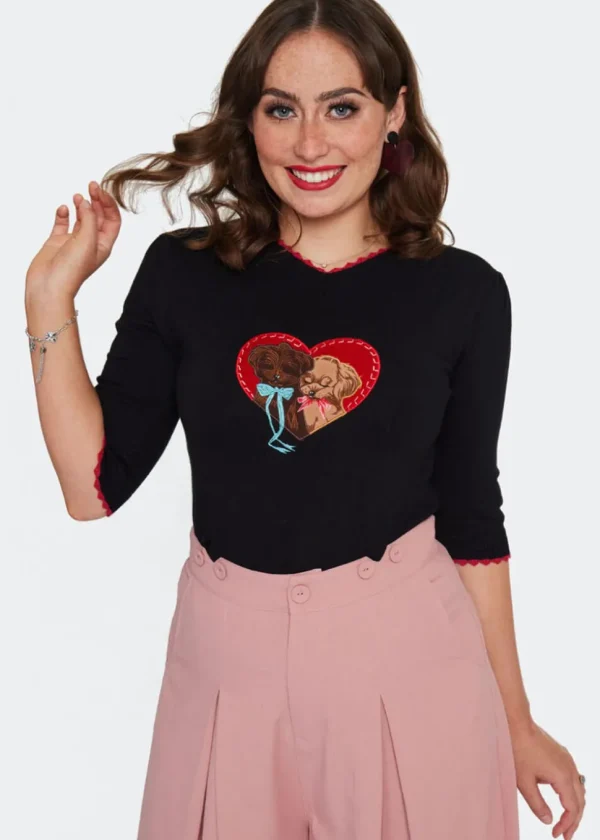 Voodoo Vixen Puppy Love Pull Black