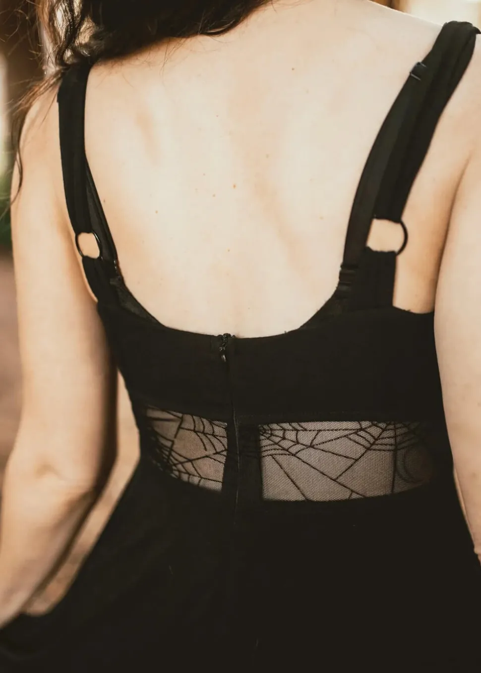 weasel_wear_arachnophobia_2.webp Weasel Wear Arachnophobia Spiderweb Maxi Dress Black