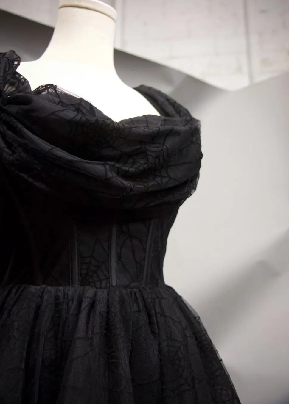 witchwood_octavias_web_sp_1.webp Witchwood Octavia's Web Spider Web Swing Dress Black