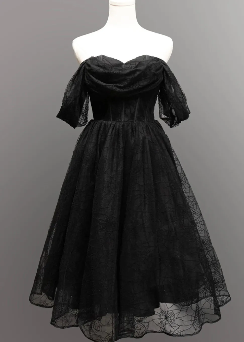 witchwood_octavias_web_sp_8.webp Witchwood Octavia's Web Spider Web Swing Dress Black