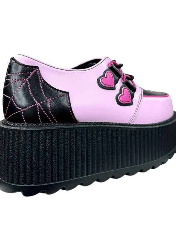 YRU Shoes x Hello Kitty Super Kreep Drac Creepers Pink